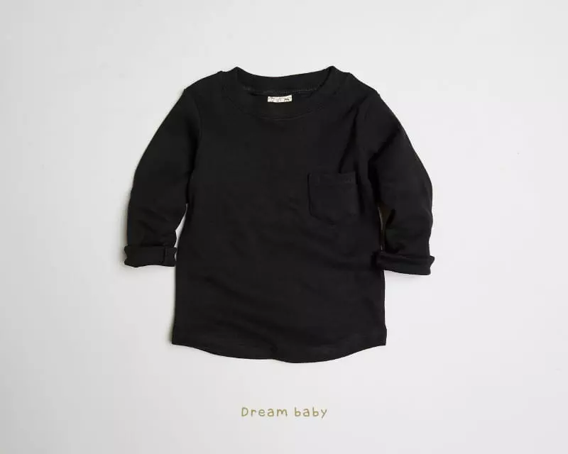 Dream Baby - Korean Children Fashion - #todddlerfashion - Dotom Fleece Pocket Tee - 12