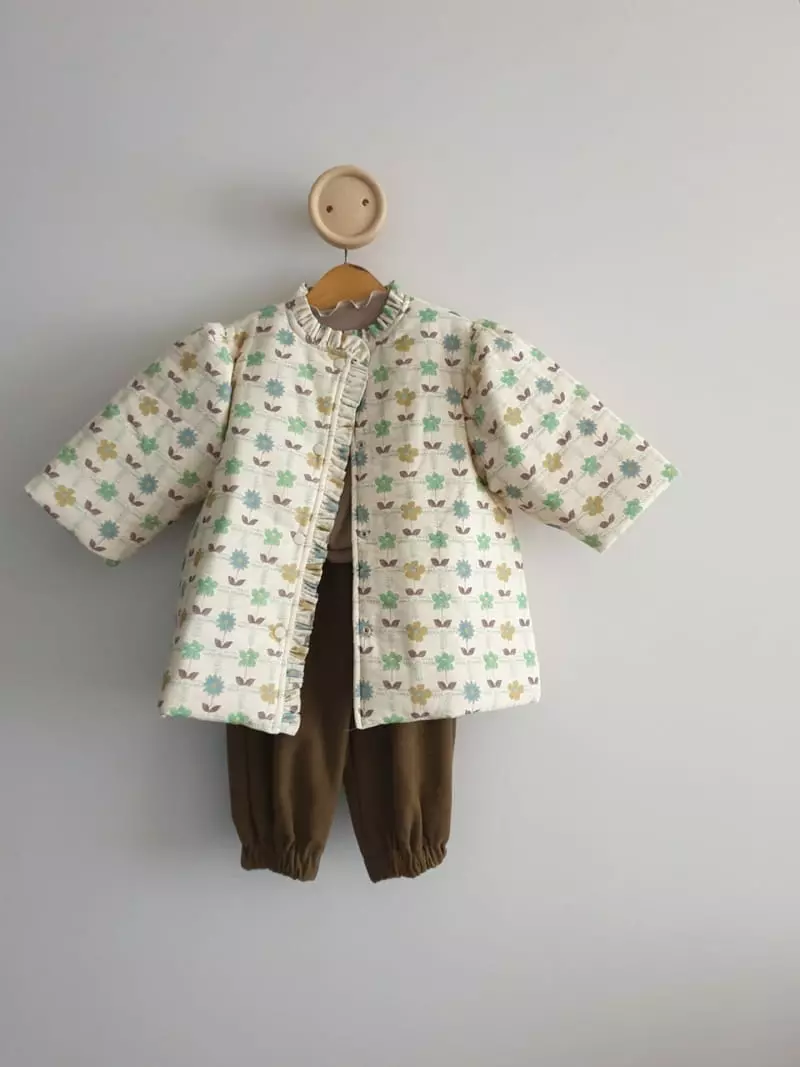 Eclair - Korean Children Fashion - #discoveringself - Flower Padding Coat - 6