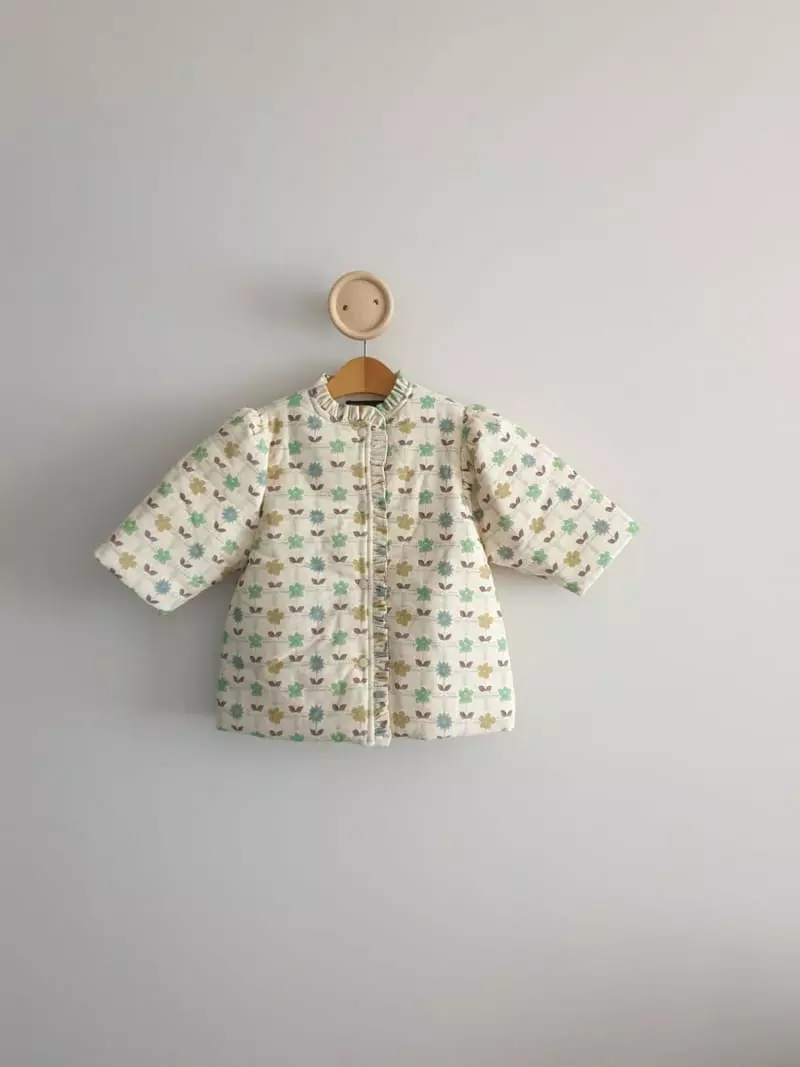Eclair - Korean Children Fashion - #fashionkids - Flower Padding Coat - 7