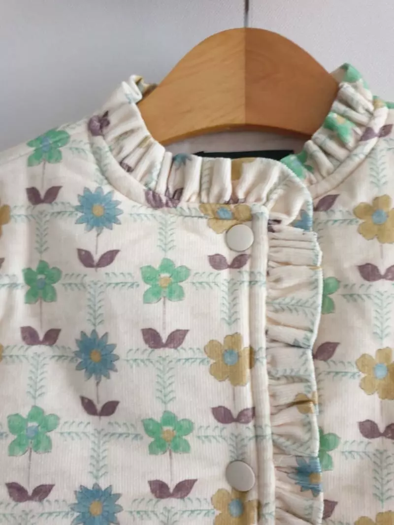 Eclair - Korean Children Fashion - #kidsshorts - Flower Padding Coat - 8