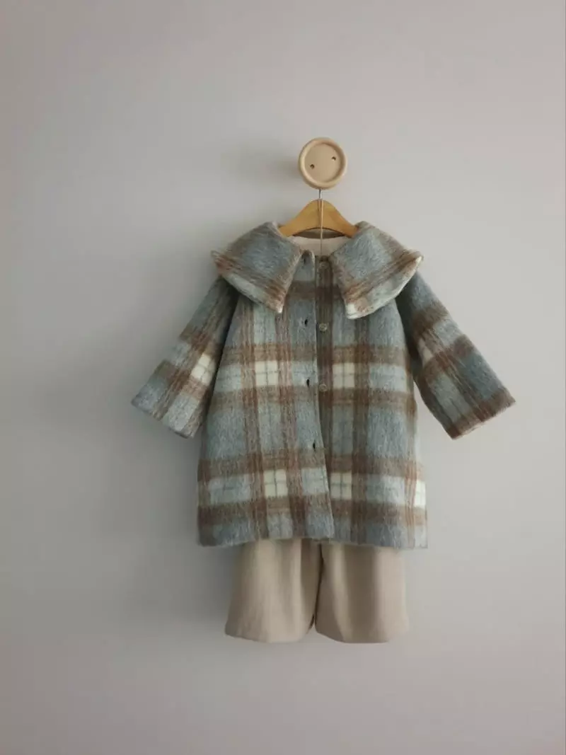 Eclair - Korean Children Fashion - #kidsshorts - Check Coat - 9