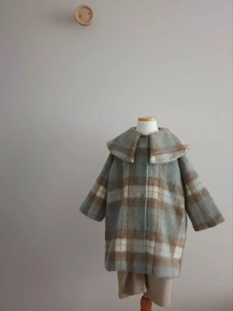 Eclair - Korean Children Fashion - #kidsstore - Check Coat - 10