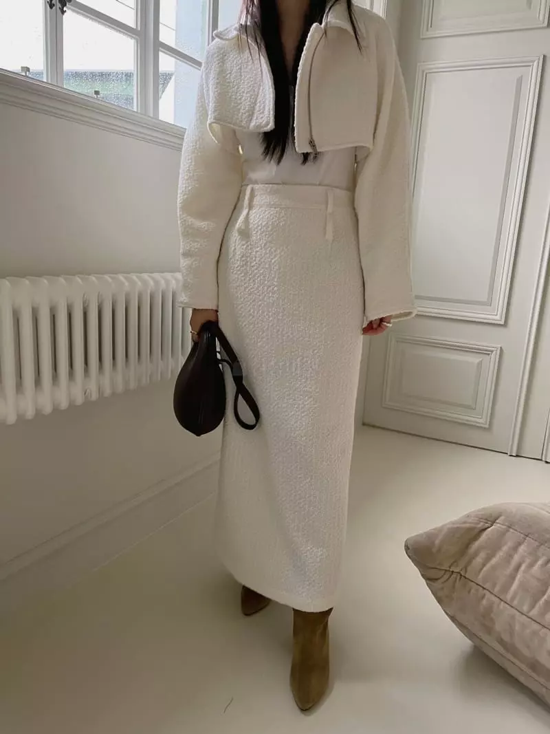 Egg Is - Korean Women Fashion - #momslook - Bookle Maxy Skirt - 3