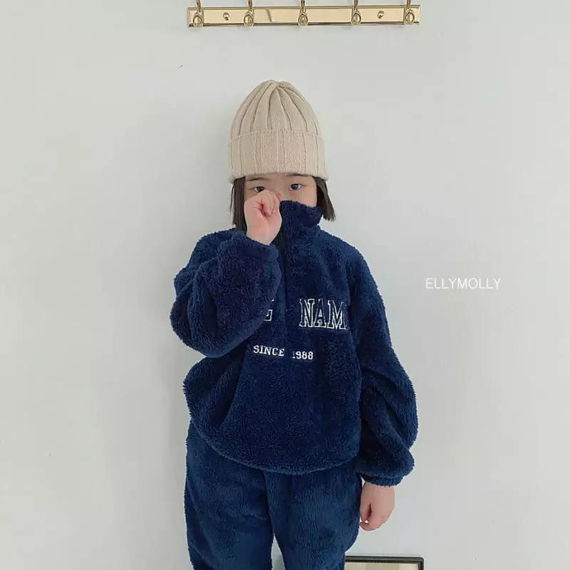 Ellymolly - Korean Children Fashion - #Kfashion4kids - Code Half Zip-up - 8