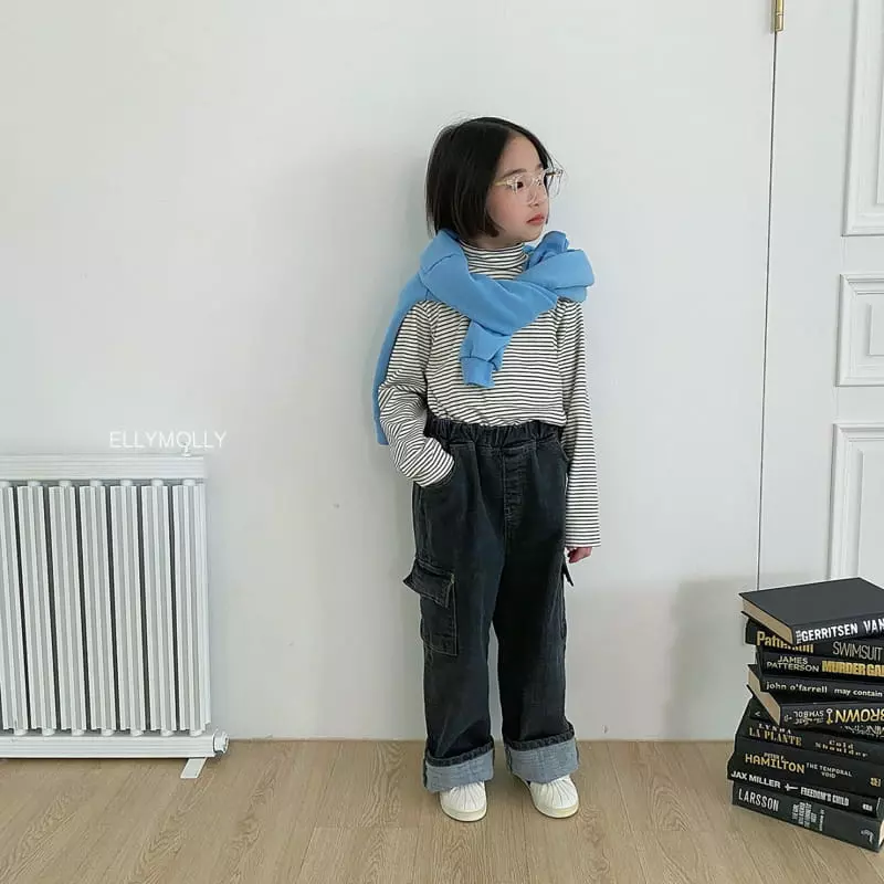 Ellymolly - Korean Children Fashion - #Kfashion4kids - Denber Wide Jeans - 3