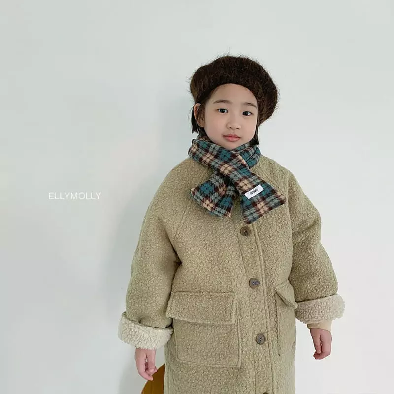Ellymolly - Korean Children Fashion - #childofig - Mini Check Muffler - 2