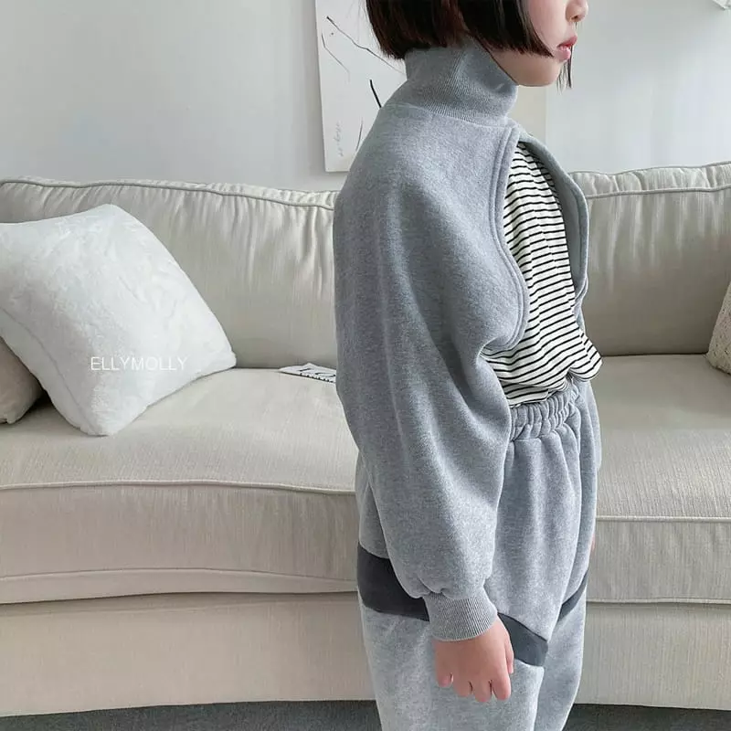 Ellymolly - Korean Children Fashion - #childofig - Turtleneck Crop Sweatshirt - 8