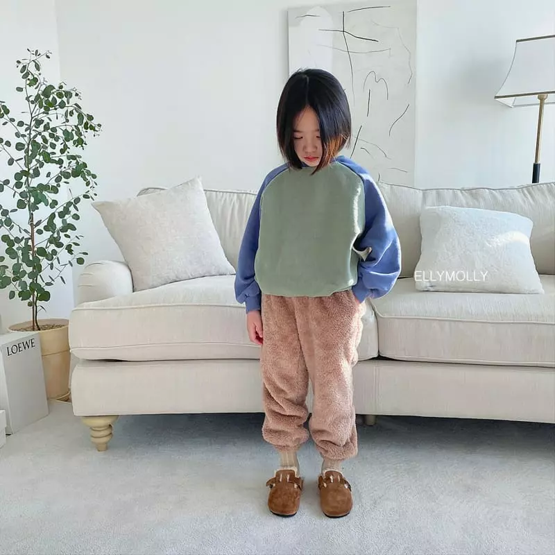Ellymolly - Korean Children Fashion - #stylishchildhood - Fleece Reversible Pants - 4