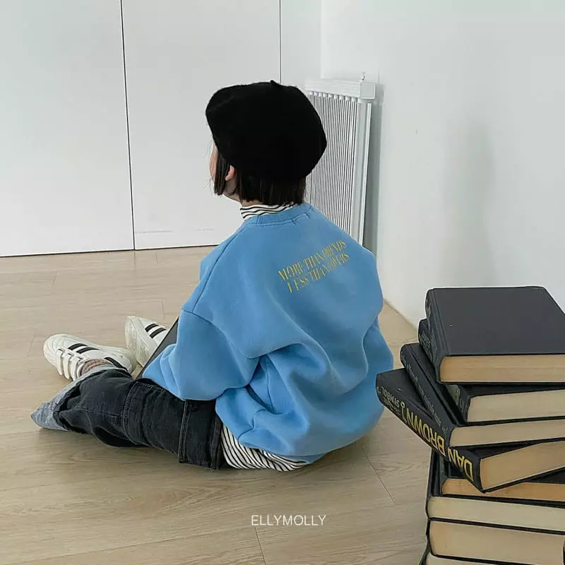 Ellymolly - Korean Children Fashion - #designkidswear - Lover More Fleece Sweatshirt - 7