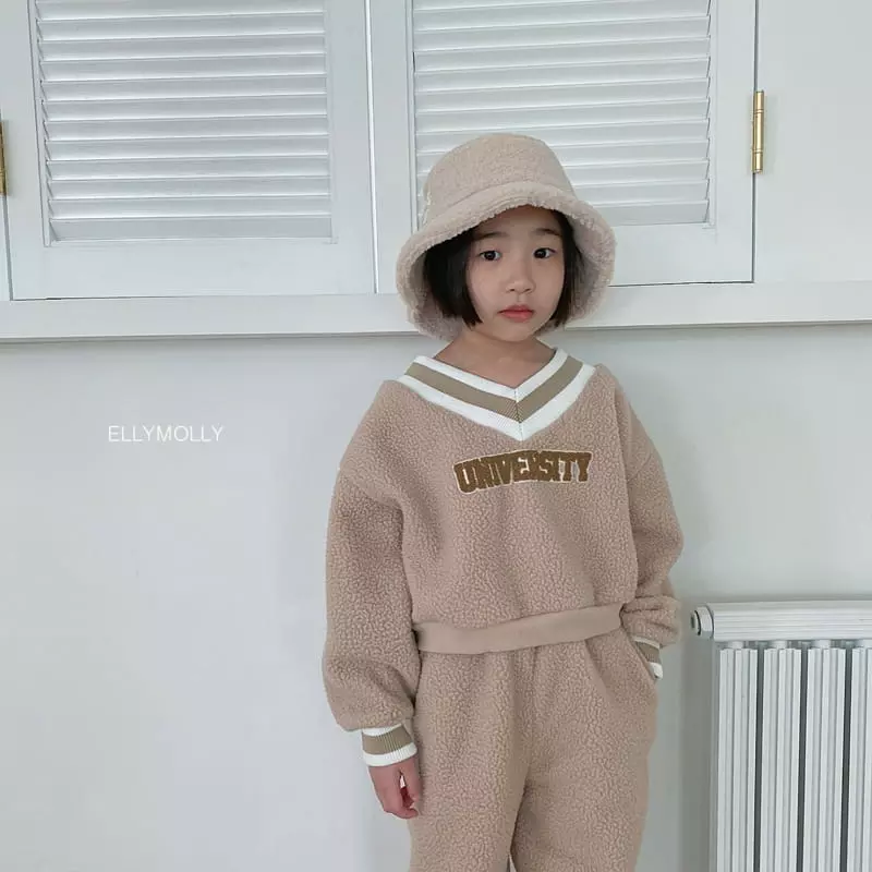 Ellymolly - Korean Children Fashion - #discoveringself - Bookle V Neck Sweatshirt - 6
