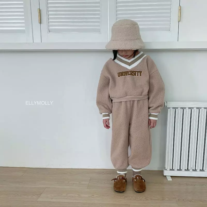 Ellymolly - Korean Children Fashion - #fashionkids - Bookle V Neck Sweatshirt - 7