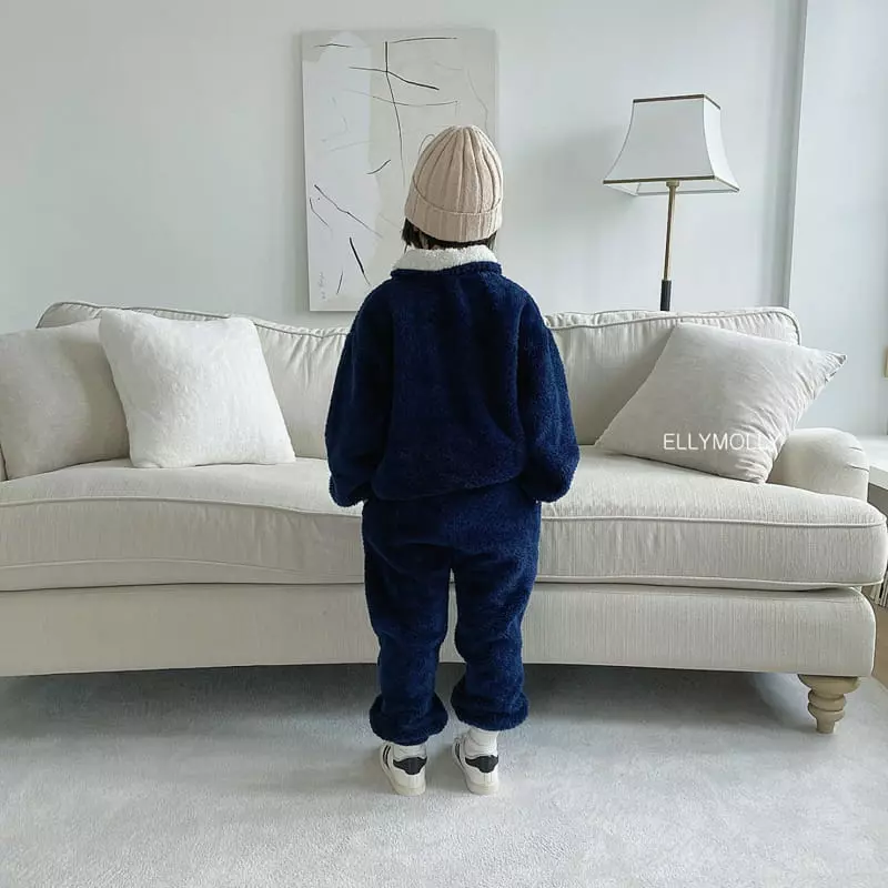Ellymolly - Korean Children Fashion - #discoveringself - Code Half Zip-up - 4
