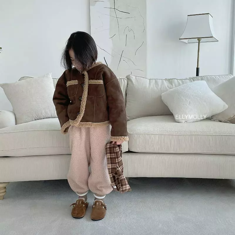 Ellymolly - Korean Children Fashion - #kidsshorts - Cream Jacket - 5