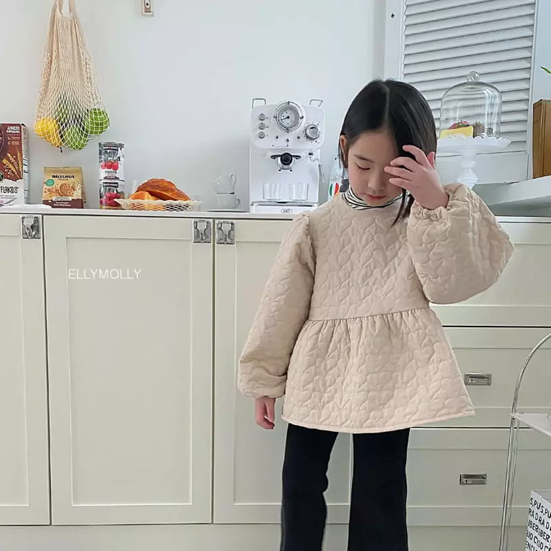 Ellymolly - Korean Children Fashion - #kidsshorts - Love Quilting Bloues - 2