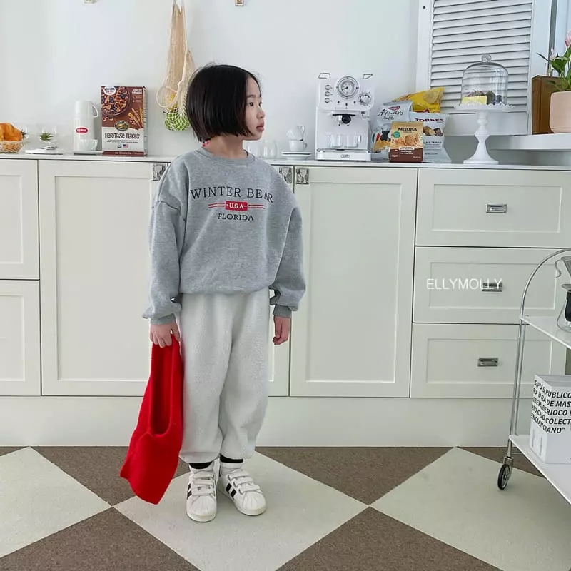 Ellymolly - Korean Children Fashion - #kidsshorts - Winter Bear Fleece Sweatshirt - 6