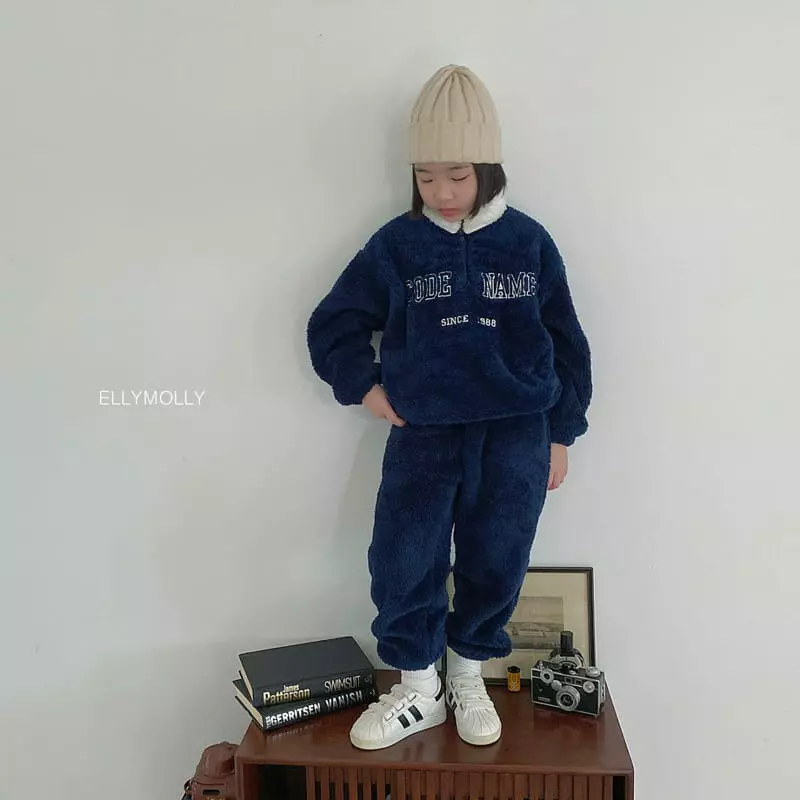 Ellymolly - Korean Children Fashion - #kidsstore - Code Half Zip-up - 6