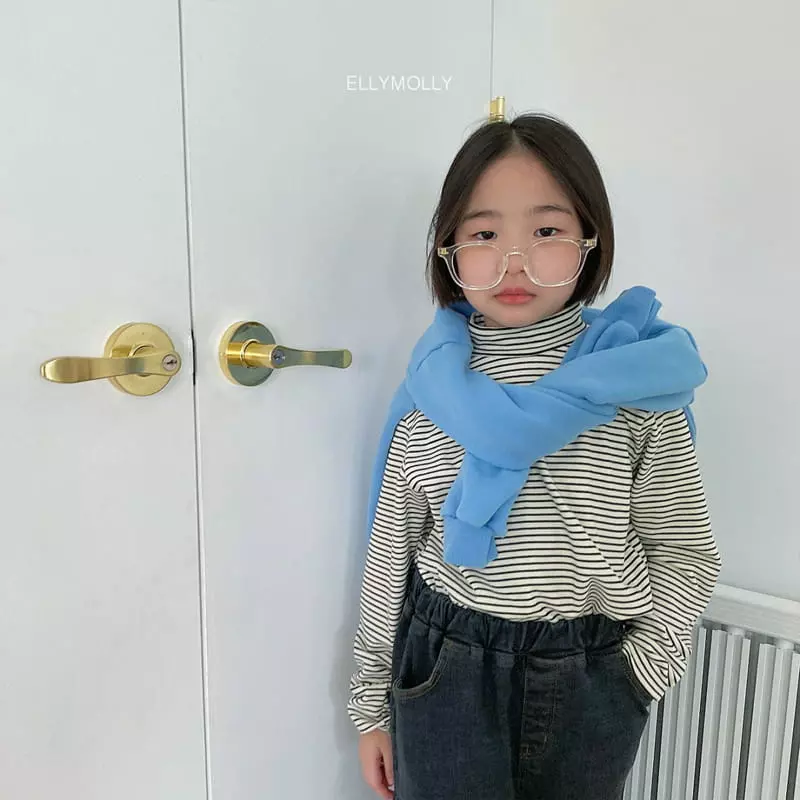 Ellymolly - Korean Children Fashion - #kidzfashiontrend - Macaroon Turtleneck Tee - 3