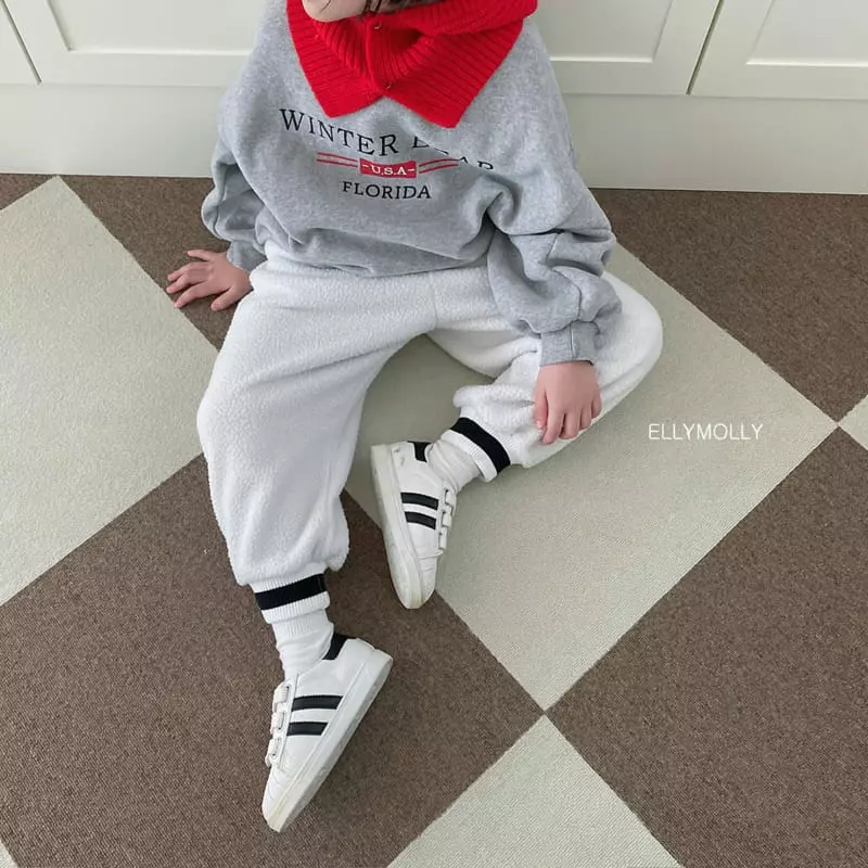 Ellymolly - Korean Children Fashion - #kidzfashiontrend - Winter Bear Fleece Sweatshirt - 8