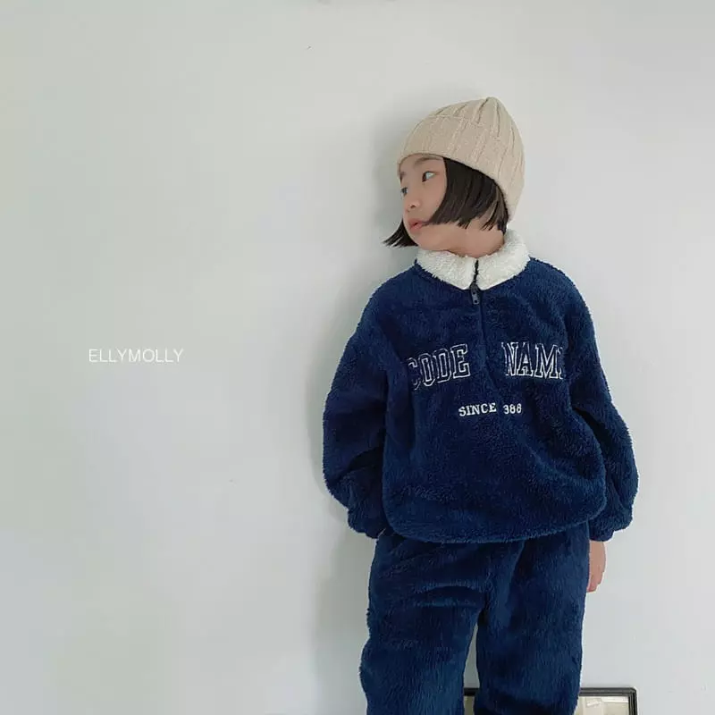 Ellymolly - Korean Children Fashion - #kidzfashiontrend - Code Half Zip-up - 7