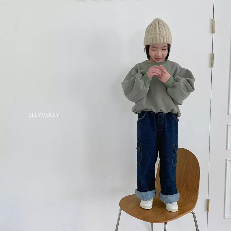 Ellymolly - Korean Children Fashion - #kidzfashiontrend - Denber Wide Jeans - 2