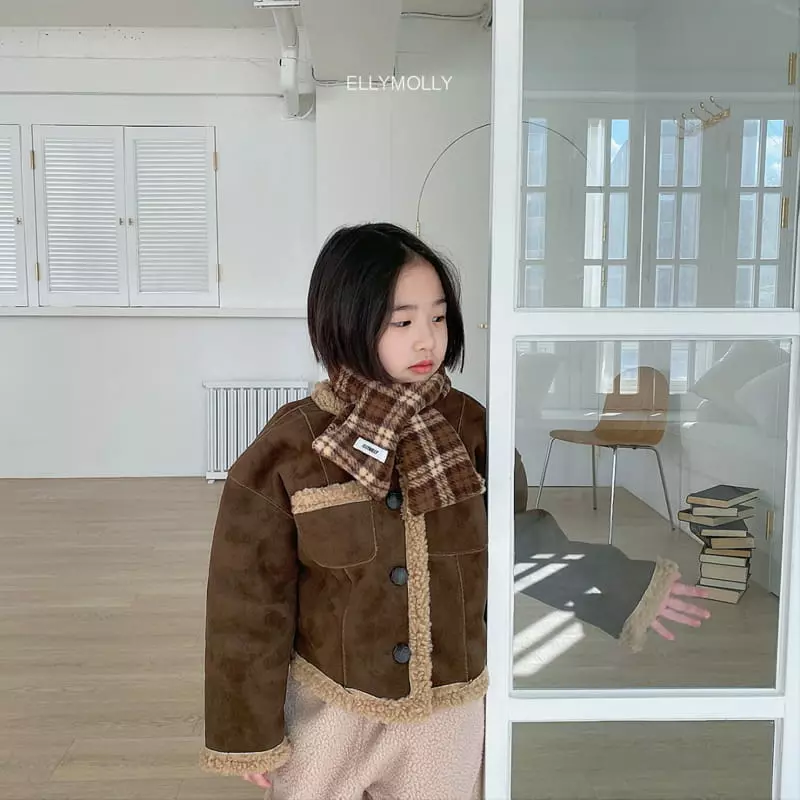 Ellymolly - Korean Children Fashion - #littlefashionista - Cream Jacket - 9