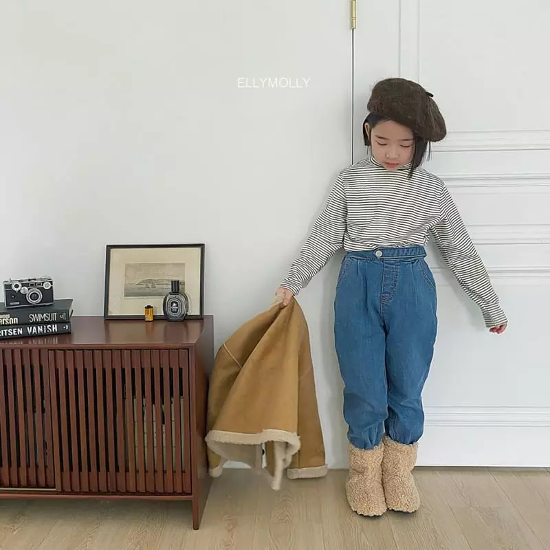 Ellymolly - Korean Children Fashion - #littlefashionista - Macaroon Turtleneck Tee - 5