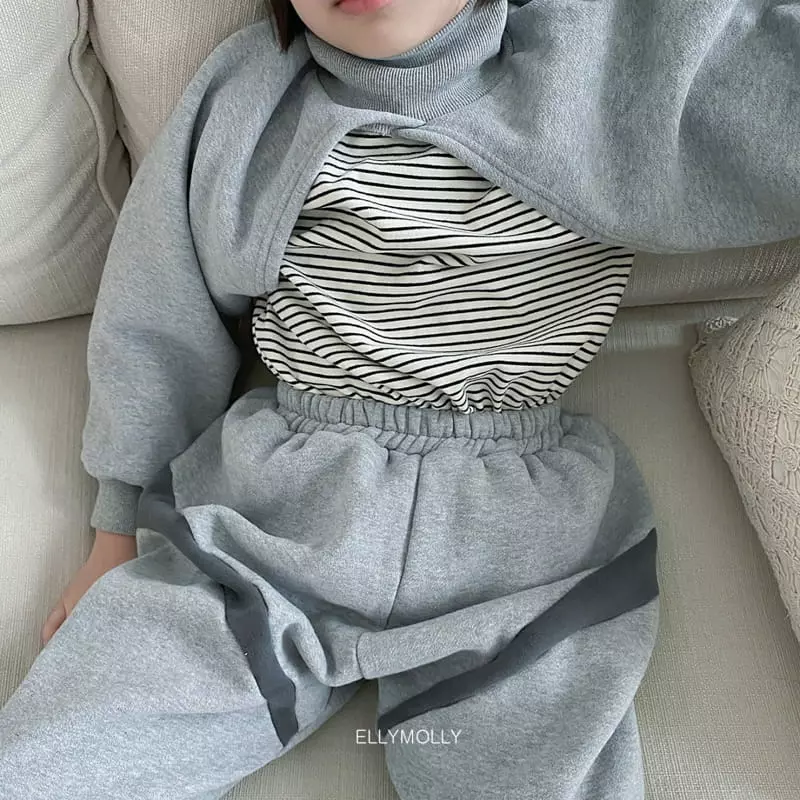 Ellymolly - Korean Children Fashion - #Kfashion4kids - Turtleneck Crop Sweatshirt - 4