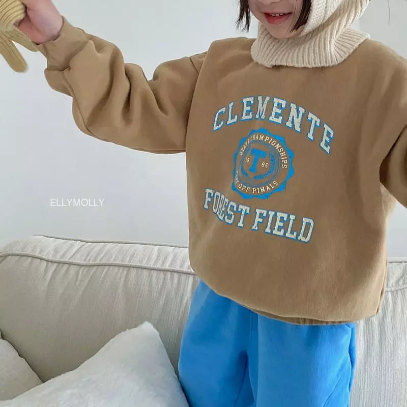 Ellymolly - Korean Children Fashion - #littlefashionista - T Mark Sweatshirt - 2