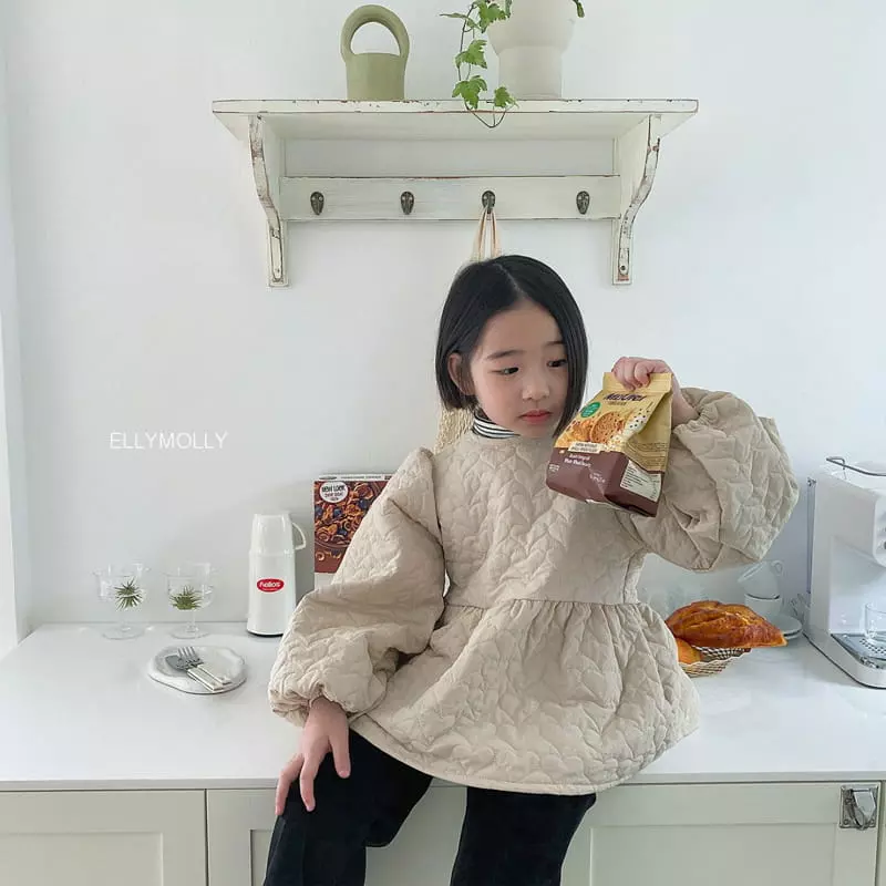 Ellymolly - Korean Children Fashion - #magicofchildhood - Love Quilting Bloues - 7