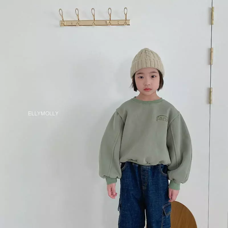 Ellymolly - Korean Children Fashion - #minifashionista - Balloon Crop Sweatshirt - 5