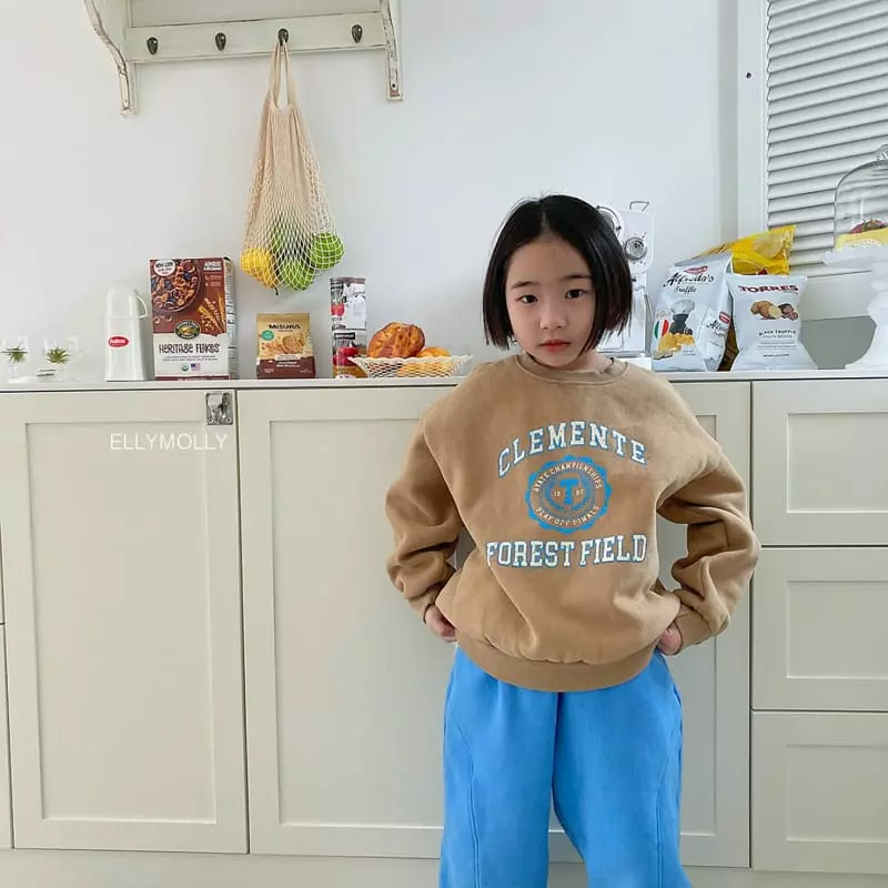 Ellymolly - Korean Children Fashion - #magicofchildhood - T Mark Sweatshirt - 4
