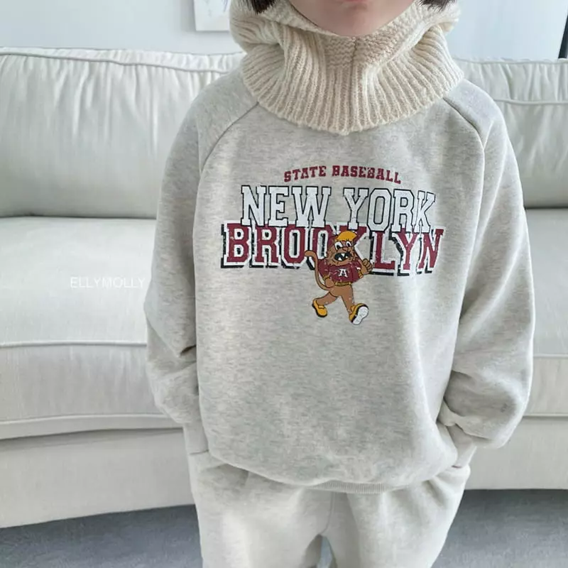 Ellymolly - Korean Children Fashion - #minifashionista - Newyork Sweatshirt - 3