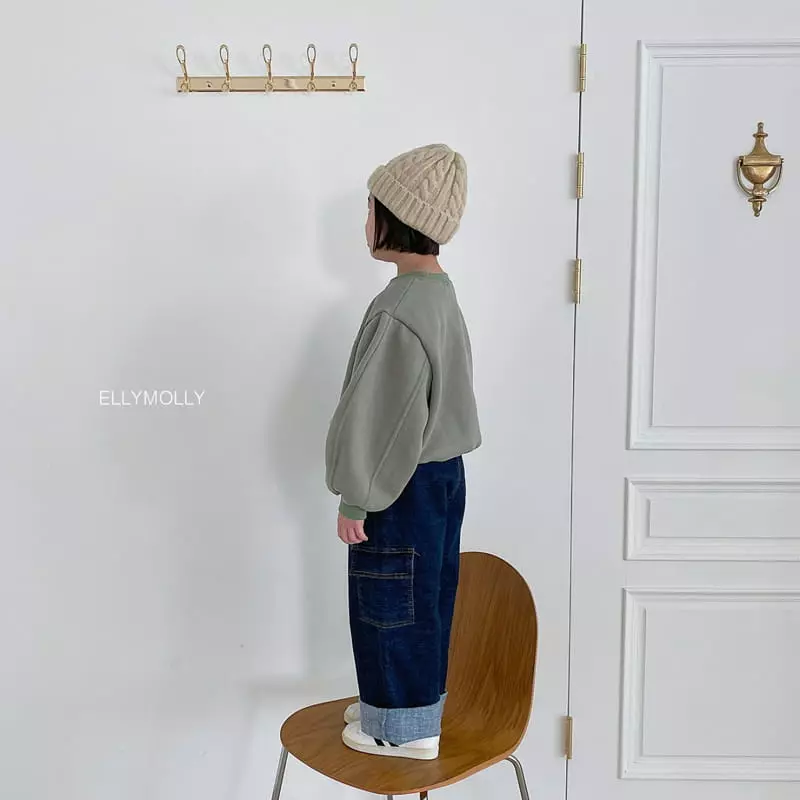 Ellymolly - Korean Children Fashion - #prettylittlegirls - Balloon Crop Sweatshirt - 6