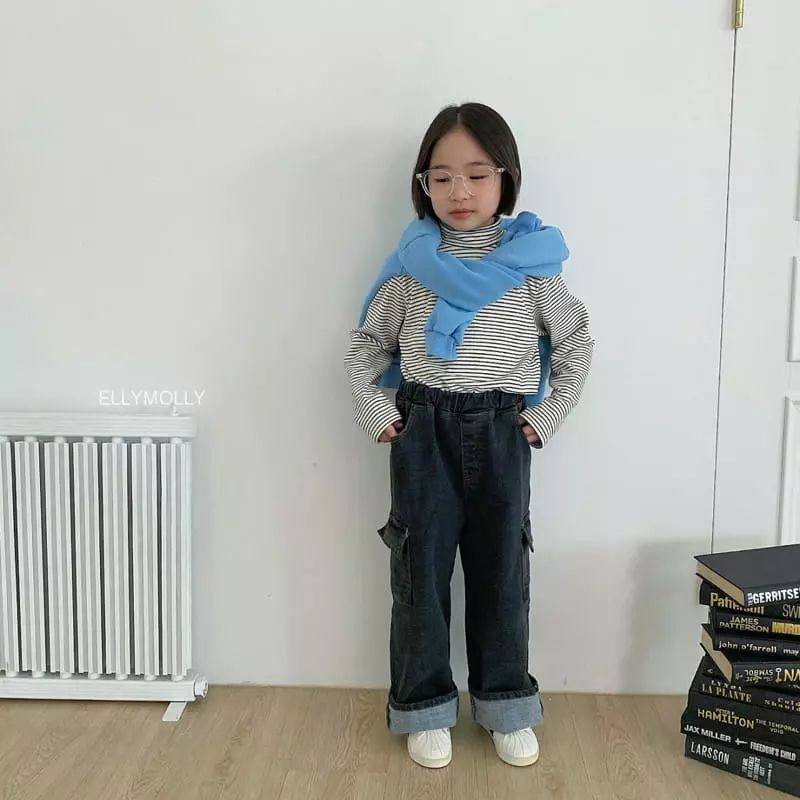 Ellymolly - Korean Children Fashion - #prettylittlegirls - Denber Wide Jeans - 7
