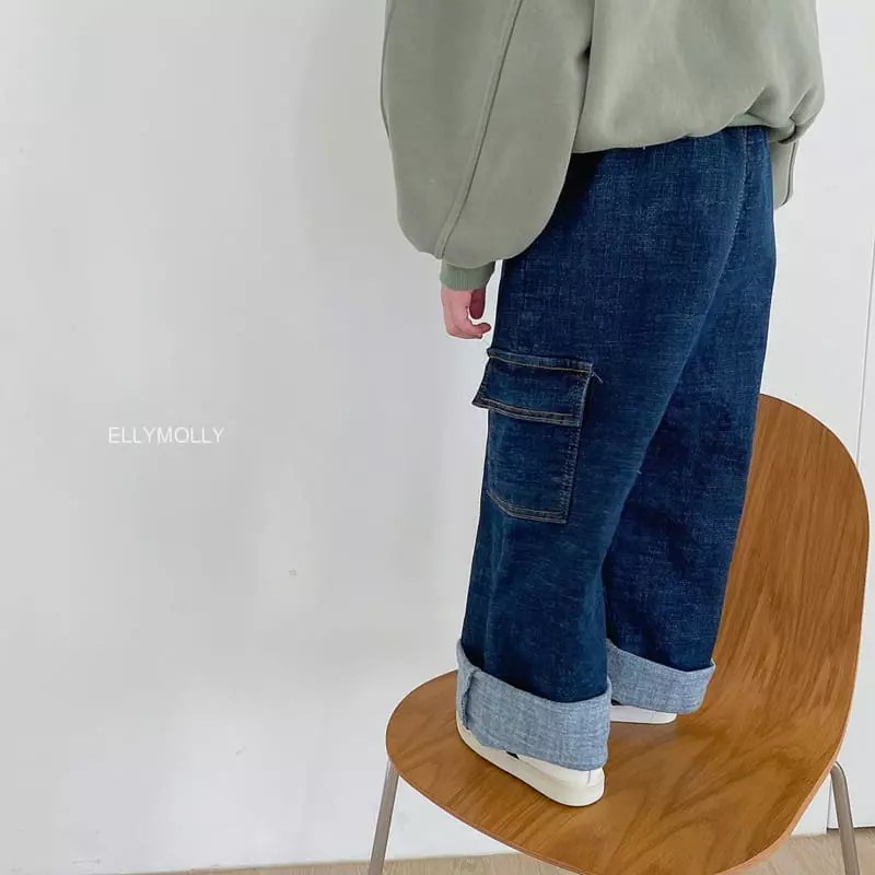 Ellymolly - Korean Children Fashion - #todddlerfashion - Denber Wide Jeans - 8