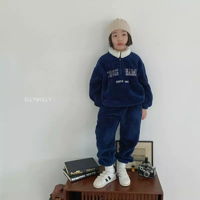 Ellymolly - Korean Children Fashion - #toddlerclothing - Fleece Reversible Pants - 2