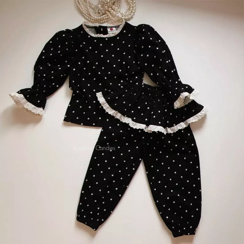 Eugenie Candies - Korean Children Fashion - #childofig - Siena Top Bottom Set - 3