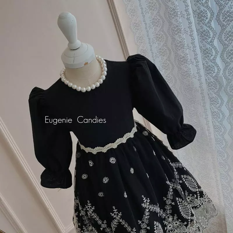 Eugenie Candies - Korean Children Fashion - #childofig - Black Apron