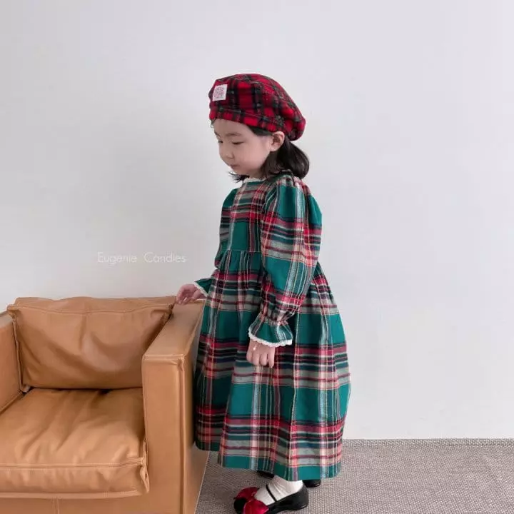 Eugenie Candies - Korean Children Fashion - #designkidswear - U Green One-piece