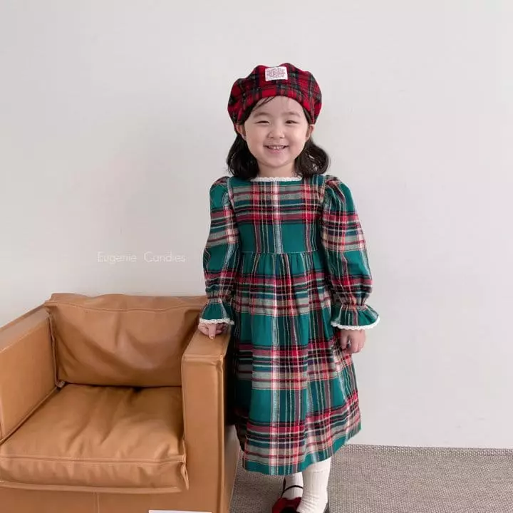 Eugenie Candies - Korean Children Fashion - #fashionkids - U Green One-piece - 3