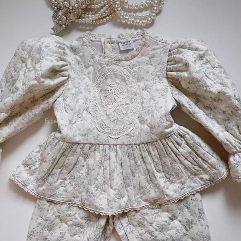 Eugenie Candies - Korean Children Fashion - #toddlerclothing - Josephine Top Bottom Set - 2