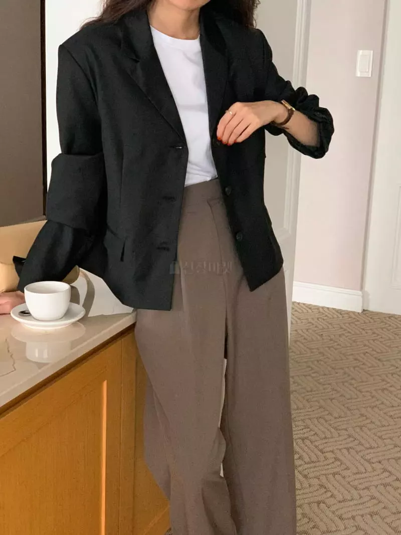 February - Korean Women Fashion - #momslook - Swing Jacket - 9