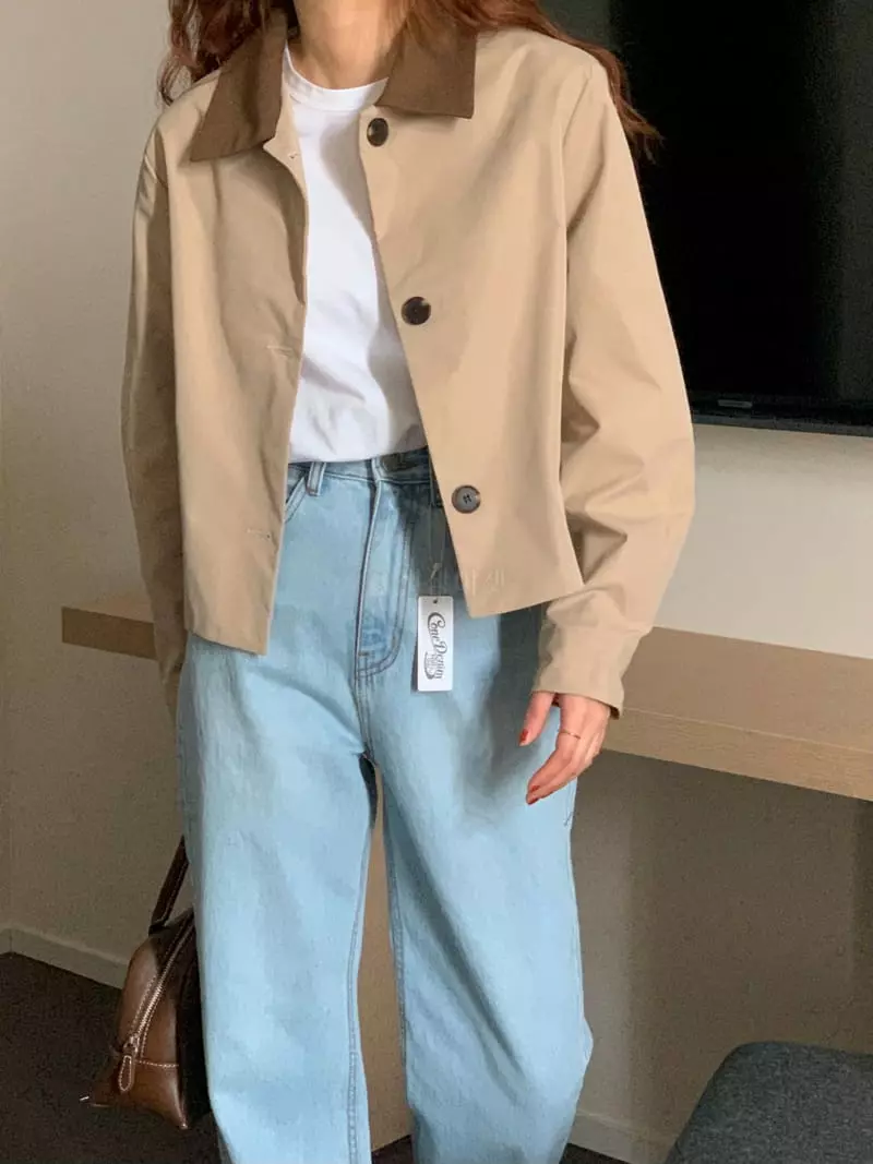 February - Korean Women Fashion - #momslook - Short Field Jacket - 6