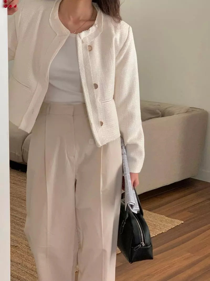 February - Korean Women Fashion - #momslook - Nine Twid Jacket - 9
