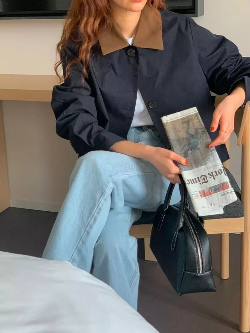 February - Korean Women Fashion - #restrostyle - Short Field Jacket