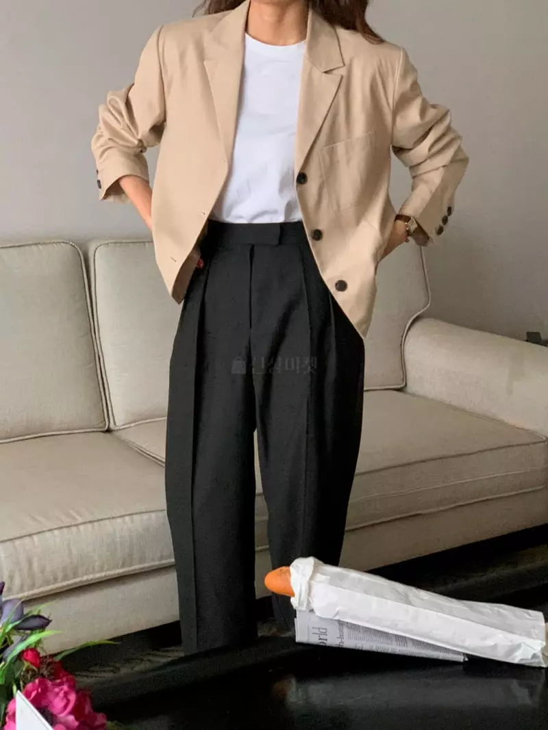 February - Korean Women Fashion - #thatsdarling - Swing Jacket - 5