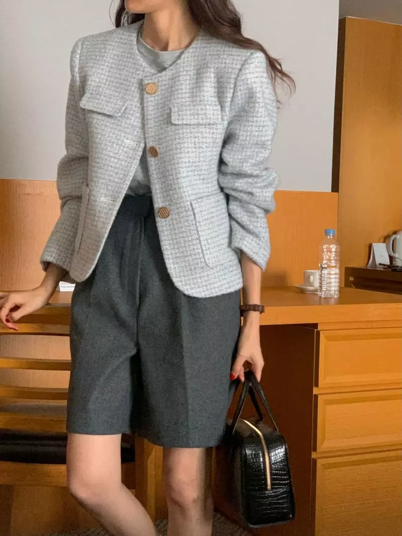 February - Korean Women Fashion - #thelittlethings - Acan Twid Jacket - 7
