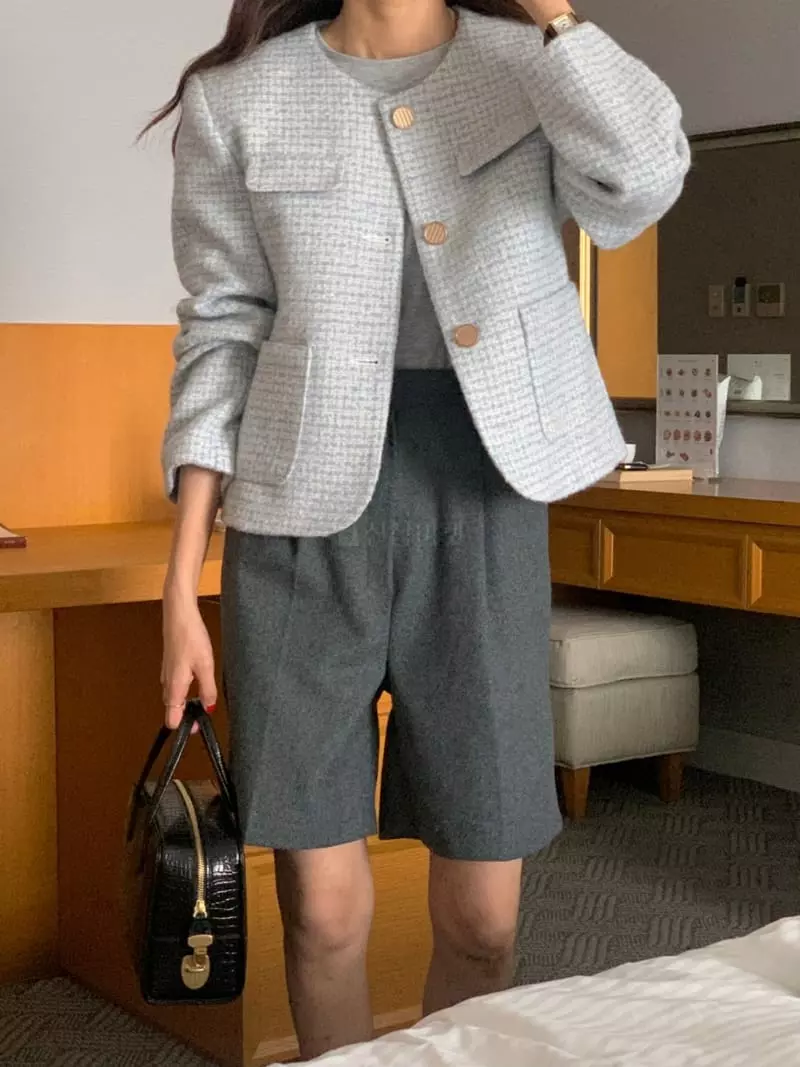 February - Korean Women Fashion - #vintagekidsstyle - Acan Twid Jacket