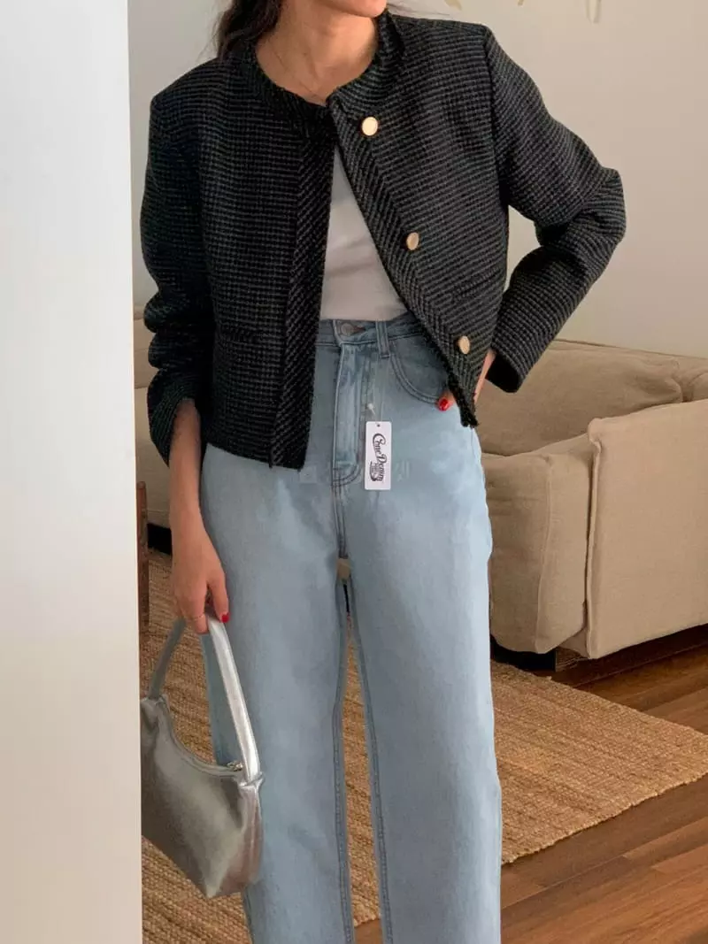 February - Korean Women Fashion - #womensfashion - Nine Twid Jacket - 2