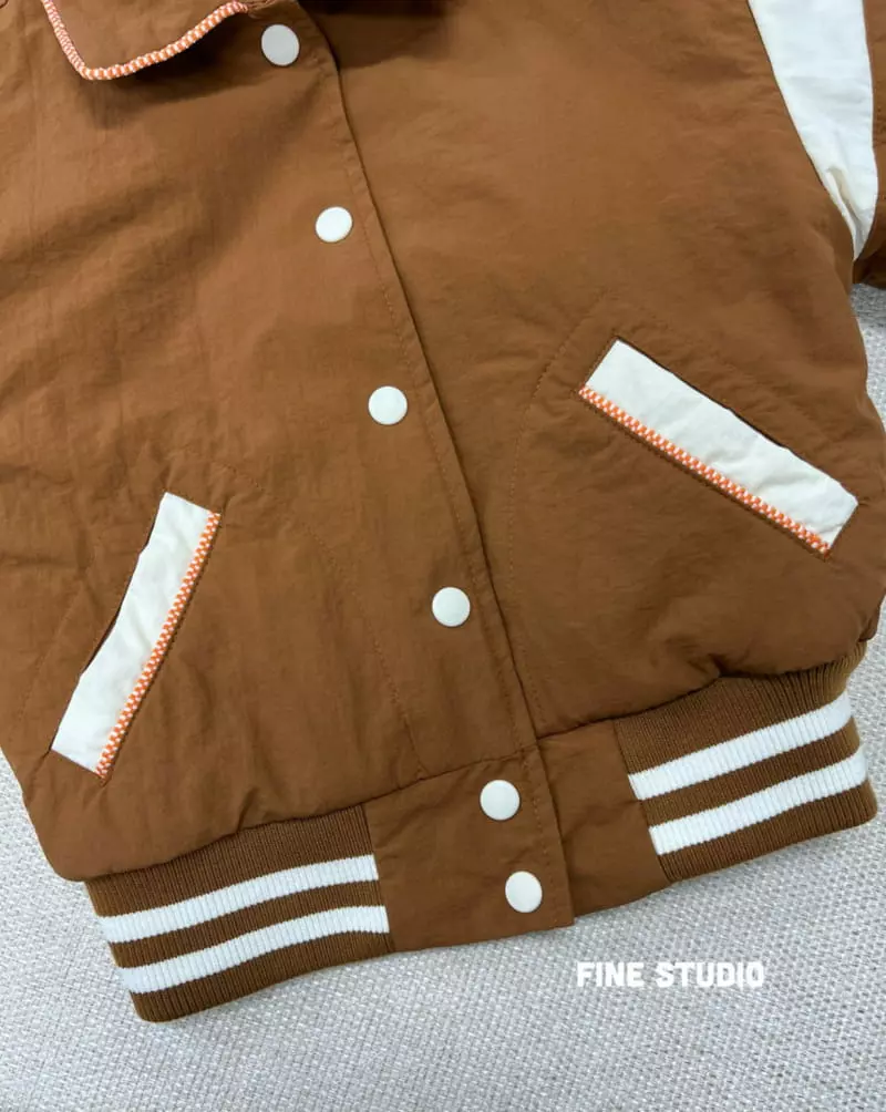 Fine Studio - Korean Children Fashion - #Kfashion4kids - Sleeve Baseball Jacket - 5